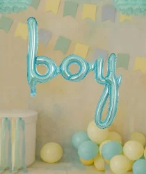 Cinsiyet Boy El Yazılı Folyo Balon