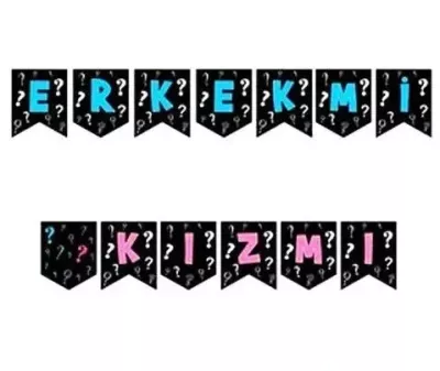 Cinsiyet Erkekmi Kızmı Banner - 1