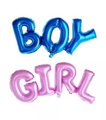 Cinsiyet Girl-Boy Folyo Balon - 1