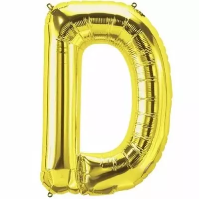 D Harfi Folyo Balon Gold 40 cm - 1