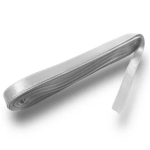 Düz Renk Saten Kurdele 1 cmx10 mt Beyaz - 1