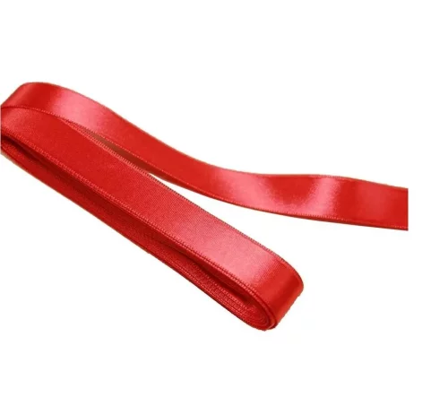 Düz Renk Saten Kurdele 1 cmx10 mt Kırmızı - 1