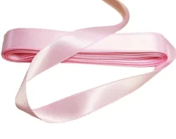 Düz Renk Saten Kurdele 1 cmx10 mt Pembe