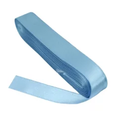 Düz Renk Saten Kurdele 2cmx10 mt Mavi