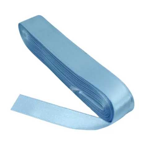 Düz Renk Saten Kurdele 2cmx10 mt Mavi - 1