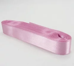 Düz Renk Saten Kurdele 2cmx10 mt Pembe