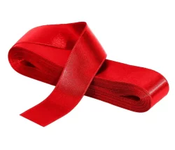 Düz Renk Saten Kurdele 4cmx10 mt Kırmıızı