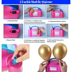 Elektrikli Balon Şişirme Makinesi 600W - 6