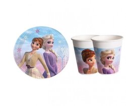 Elsa Frozen Lisanslı Tabak Bardak Set