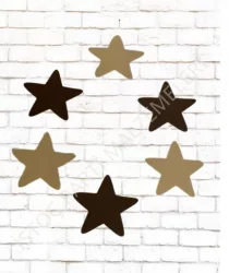 Eva Yıldız Doğum Günü Parti Duvar Süsü 6'lı 