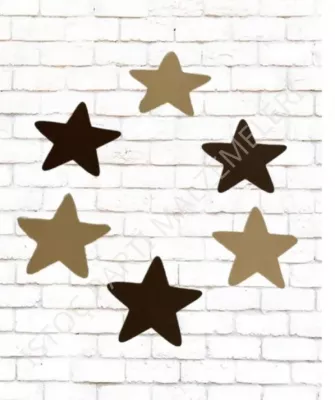 Eva Yıldız Doğum Günü Parti Duvar Süsü 6'lı  - 1