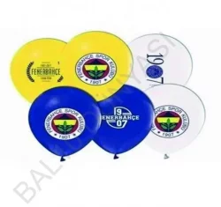 Fenerbahçe Baskılı Balon - Sarı Lacivert  12 inç (10 adet)