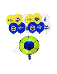 Fenerbahçe Baskılı Balon ve Folyo Balon - Sarı Lacivert