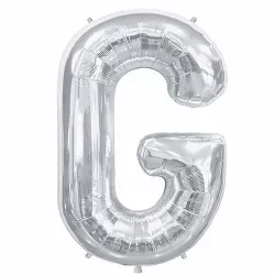 G Harfi Folyo Balon Gümüş 40 cm
