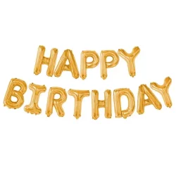 Gold Konsept Happy Birthday Folyo Balon