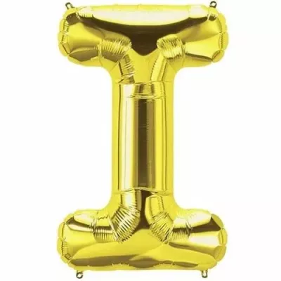 Gold Renkli I Harfi Folyo Balon (40 cm) - 1