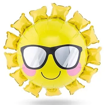 Gözlüklü Güneş Folyo Balon - 1