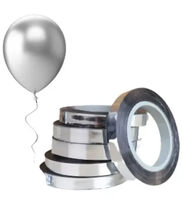 Gümüş Metalik Balon İpi Rafya 25 mt - 1