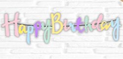 Happy Birthday Yazı Banner