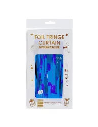 İthal Metalize Mavi Arka Plan Perdesi