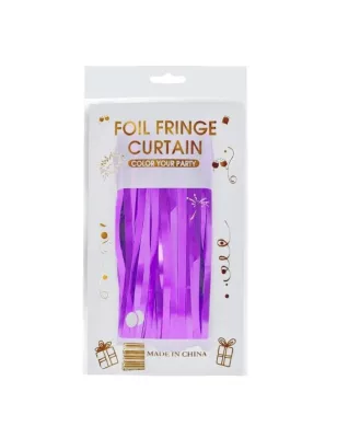 İthal Metalize Mor Arka Plan Perdesi - 1