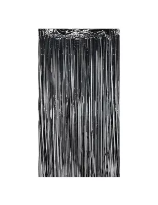 İthal Metalize Siyah Arka Plan Perdesi - 1