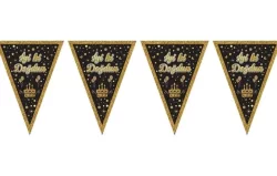 İyi ki Doğdun Gold Üçgen Flama