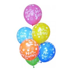 İyi Ki Doğdun Happy Birthday Baskılı Balon 12 inç (10 adet)