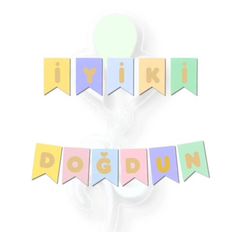 İyiki Doğdun Renkli Banner - 1