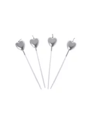 Kalp Mum Gold - 13 cm (4 adet)