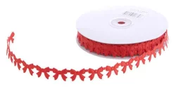 Kurdela Kelebekli Simli 2cm Kırmızı