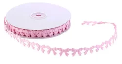 Kurdela Kelebekli Simli 2cm Pembe