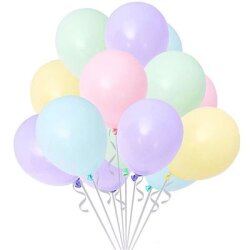 Makaron Balon Karışık Renk 12 inç (10'lı paket)