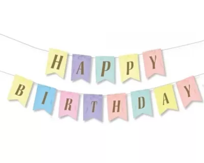Makaron Happy Birthday Banner - 1