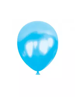 Metalik Balon - Açık Mavi - 10’lu paket