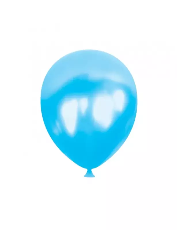 Metalik Balon - Açık Mavi - 10’lu paket - 1