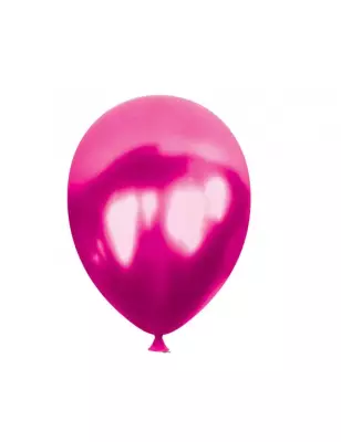 Metalik Balon - Fuşya - 10’lu paket