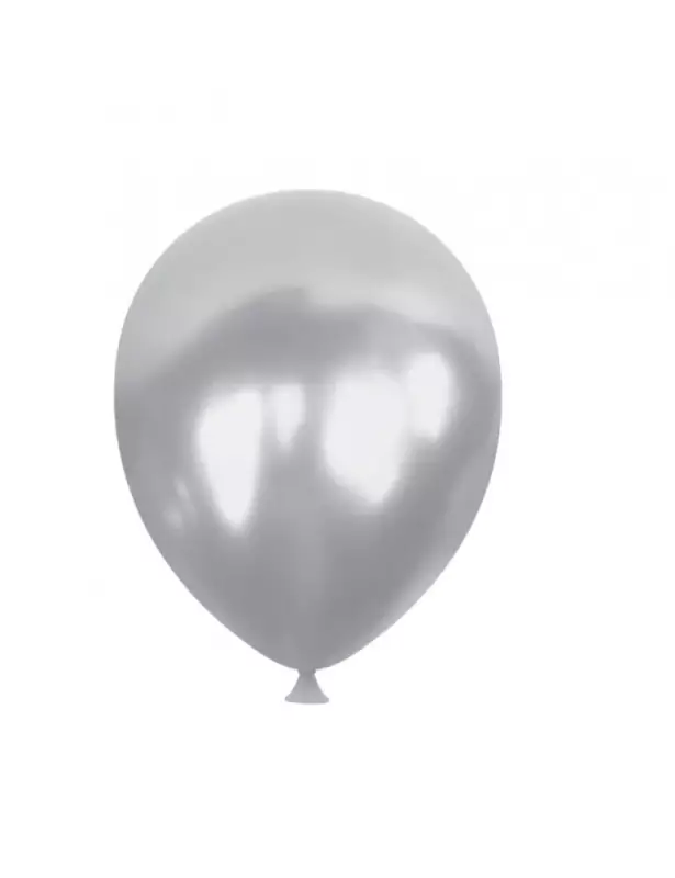 Metalik Balon - Gümüş - 10’lu paket - 1