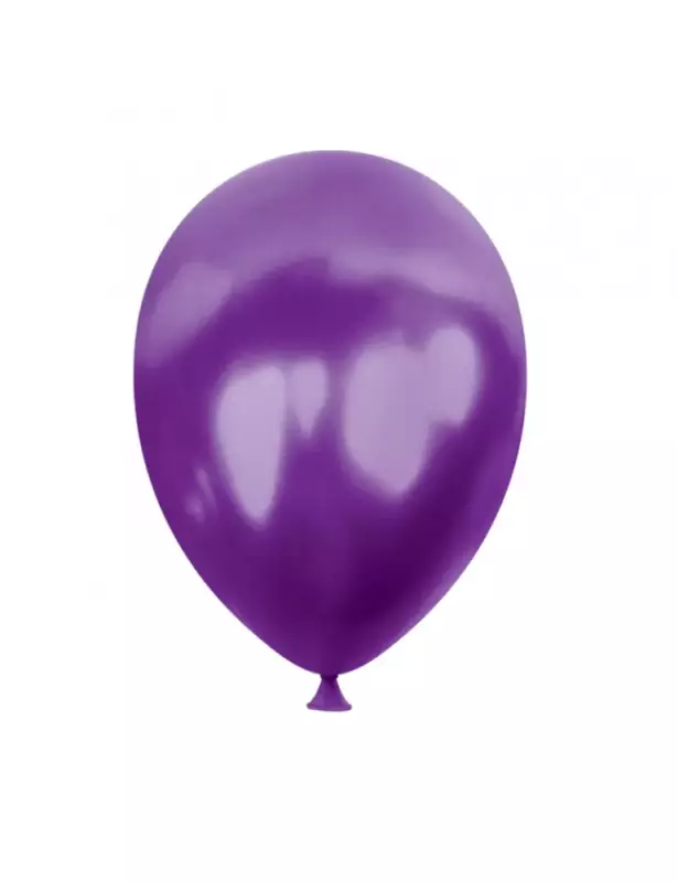 Metalik Balon - Mor - 10’lu paket - 1