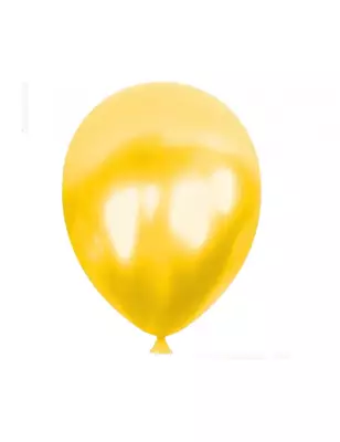 Metalik Balon - Sarı - 10’lu paket