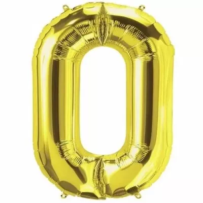 O Harfi Folyo Balon - Gold - 40 cm - 1