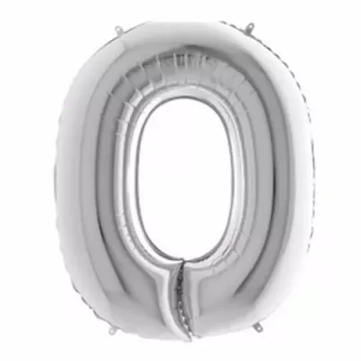 O Harfi Folyo Balon - Gümüş - 40 cm - 1