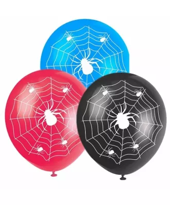 Örümcek Ağı Baskılı Balon 12" (10 adet) - 1