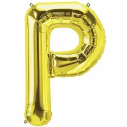 P Harfi Folyo Balon - Gold - 40 cm