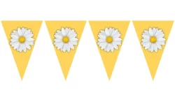 Papatya Temalı Flama Bayrak Set 170 cm