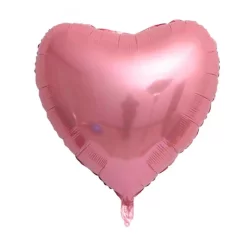 Pembe Kalp Folyo Balon 24 inç 60 cm