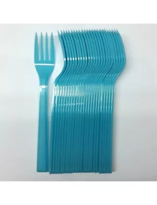 Plastik Çatal - Mavi - 25’li - 1