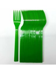 Plastik Çatal Seti - Yeşil (25'li)