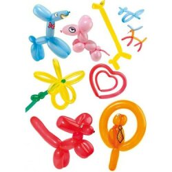 Sosis Balon + Balon Pompası - 100'lü paket