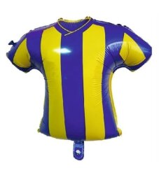 Taraftar Futbol Temalı Forma Folyo Balon Sarı Lacivert